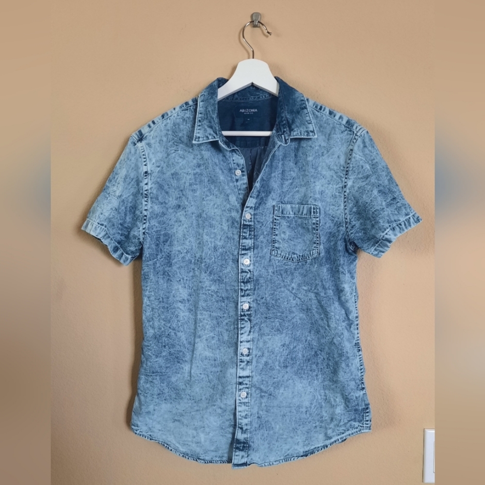 Arizona Cotton Acid Wash Button Down Shirt